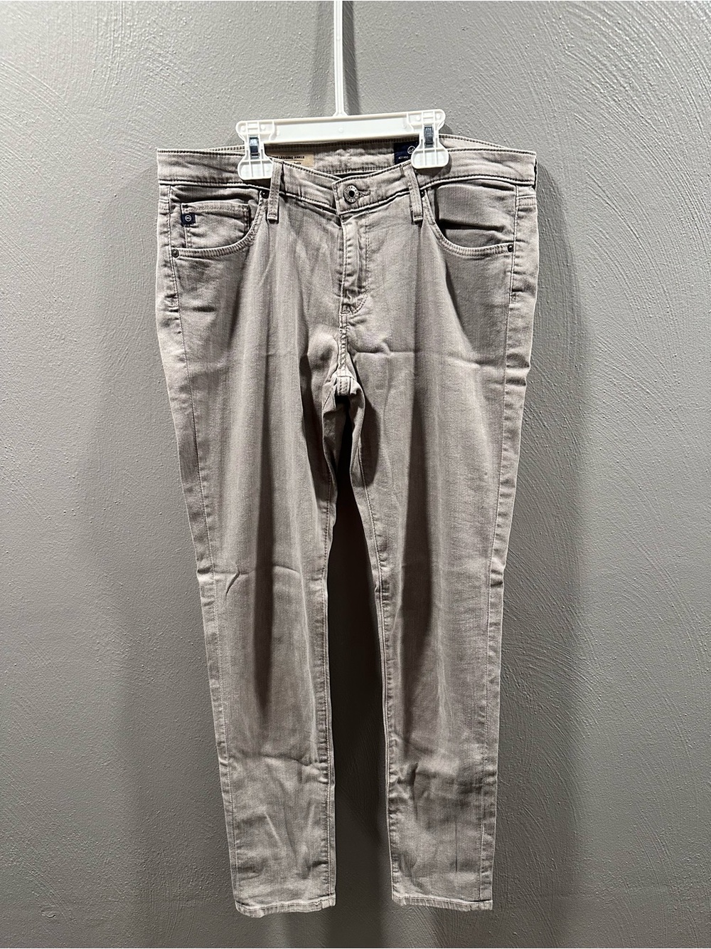 AG Adriano Goldschmied Skinny Jeans in Light Gray